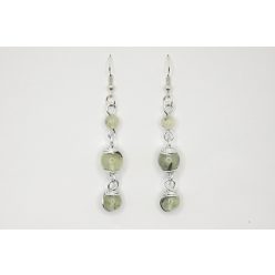 Mohaachát fülbevaló, ezüst színű alumínium huzallal