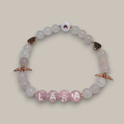 LARA karkötő – angyali szeretet rózsakvarcból